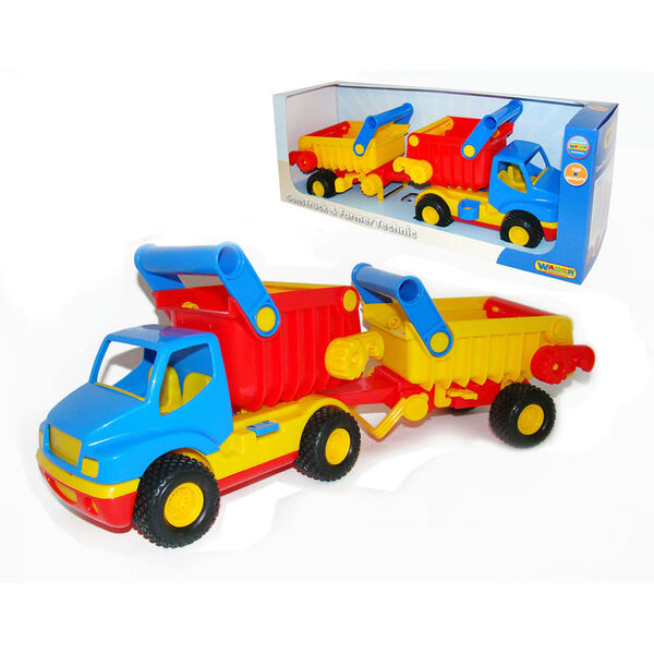 Polesie Wader Lastbil med sl&auml;pvagn 50x14,5x19,1 cm 1450578