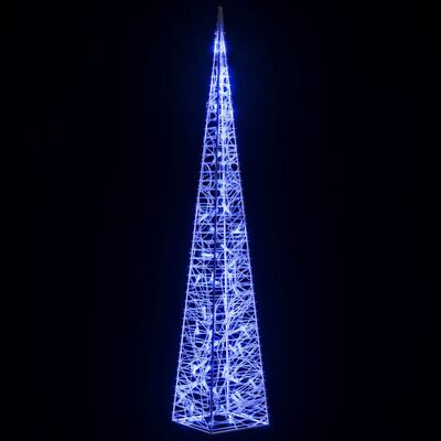 vidaXL Ljuskon LED akryl blå 120 cm
