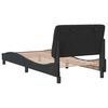 vidaXL Bed Frame without Mattress Black 90x190 cm Velvet