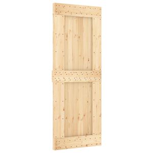 vidaXL Skjutd&ouml;rr NARVIK Naturlig och svart 80 x 210 cm (213,5 cm)