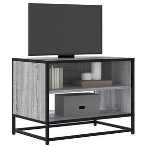 vidaXL Tv-b&auml;nk gr&aring; sonoma 61x40x46 cm konstruerat tr&auml; och metall