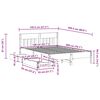 vidaXL Sängram utan madrass 140x200 cm massiv furu