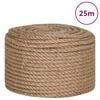 vidaXL Juterep 25 m l&aring;ng 10 mm tjock