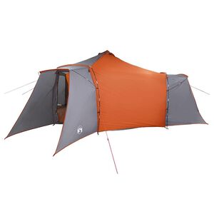 vidaXL Tipi T&auml;lt med tak Gr&aring; och orange 492 x 492 x 275 cm taffeta