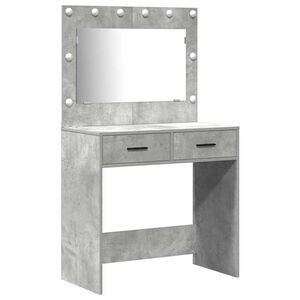 vidaXL Smyckebord 2 st Gr&aring; 78,5 x 41 x 135 cm Konstruerat tr&auml;