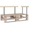 vidaXL Ryggstöd för pallsoffa 2 st 110/70 cm massiv furu