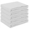 vidaXL Bordduk 5 st Vit Diam. 160 cm Polyester Rund