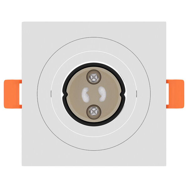 vidaXL Spotlights med strålkastare 6 pcs Vit 9 x 9 x cm Aluminium