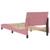 vidaXL Bed Frame without Mattress "Hanko" Pink 90x200 cm Velvet