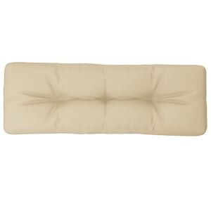 vidaXL Palldyna beige 120x40x12 cm tyg