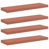 vidaXL V&auml;gg hylla 4 pcs R&ouml;d 80 x 23,5 x 4 cm Konstruerat tr&auml;