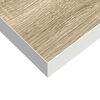 vidaXL Sv&auml;vande v&auml;gghyllor 2 st ek och vit 120x23,5x3,8 cm MDF