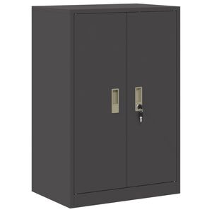 vidaXL F&ouml;rvaringssk&aring;p Svart 60 x 40 x 90 cm St&aring;l