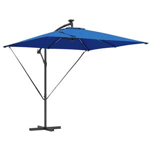 vidaXL Cantilever bananparasol Blå 249 x 249 x 250 cm