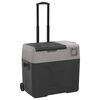 vidaXL Kylbox med hjul & handtag 40 L svart & gr&aring; polypropylen