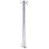 vidaXL Vattenpost 80 cm rostfritt st&aring;l rund