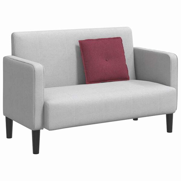 vidaXL Ryggkudde Vinr&ouml;d 50 x 19 x 45 cm tyg