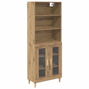 vidaXL Sk&aring;p Artisan Ek 69,5 x 32,5 x 180 cm Konstruerat tr&auml;