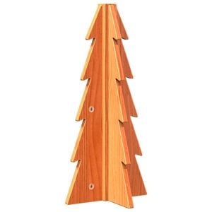 vidaXL Julgran tr&auml; vaxbrun 49 cm massiv furu