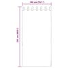vidaXL Voile gardiner med &ouml;glor 2 st vinr&ouml;d 140x225 cm
