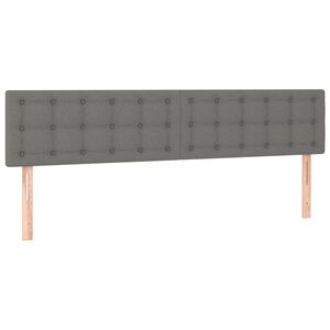 vidaXL S&auml;nggavlar m&ouml;rkgr&aring; 180x5x78/88 cm tyg