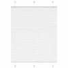 vidaXL Plisserad persienn vit 110x150 cm tyg bredd 109,4cm polyester