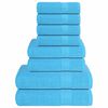 vidaXL 8-delat handduksset FROGN turkos 360 gsm