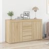vidaXL Sideboard med l&aring;da Sonoma-ek 120 x 36 x 69 cm Konstruerat tr&auml;