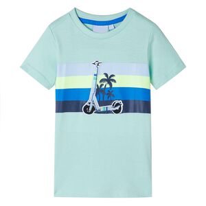vidaXL T-shirt f&ouml;r barn ljus mintgr&ouml;n 140