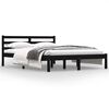 vidaXL S&auml;ngram massiv furu 120x190 cm svart