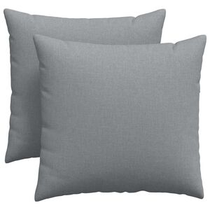 vidaXL Sofakuddar 2 pcs Ljusgr&aring; 45 x 45 cm tyg
