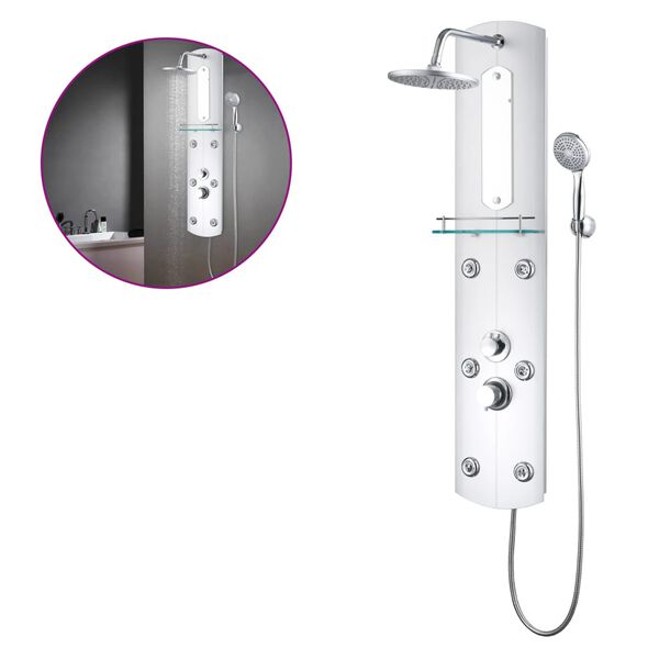 vidaXL Duschpanel 25x43x120 cm silver