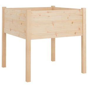 vidaXL Odlingsl&aring;da 70x70x70 cm massiv furu