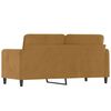 vidaXL Soffa 2-sits brun 140 cm sammet