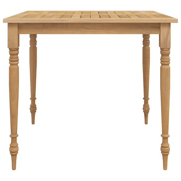 vidaXL Matgrupp f&ouml;r tr&auml;dg&aring;rden 5 delar massiv teak