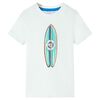 T-shirt med korta &auml;rmar f&ouml;r barn ecru 116