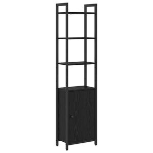 vidaXL Boksk&aring;p 6 niv&aring;er 40 x 24 x 161 cm Konstruerat tr&auml; Svart Ek