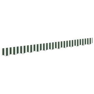 vidaXL Markiskappa Ers&auml;ttning Gr&ouml;n och Vit 230 x 20 cm Polyester