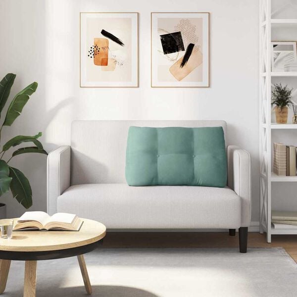 vidaXL Ryggkudde Havgr&ouml;n 80 x 24 x 50 cm Sammet