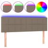 vidaXL S&auml;nggavel LED taupe 144x5x78/88 cm tyg