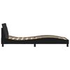 vidaXL Bed Frame "Dover" Black 90x200 cm Faux Leather