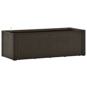vidaXL Upph&ouml;jd odlingsl&aring;da med sj&auml;lvbevattning mocka 100x43x33 cm