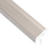 vidaXL Trappnosar i L-form 15 st aluminium 100 cm champagne