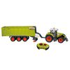 CLAAS Radiostyrd traktor AXION870 med sl&auml;p CARGOS9600 1:16
