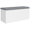 vidaXL F&ouml;rvaringsb&auml;nk vit 102x42x45 cm konstruerat tr&auml;