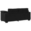 vidaXL Loveseat soffa svart 140 cm sammet