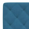 vidaXL Bed Frame without Mattress Blue 120x200 cm Velvet