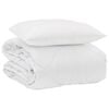 vidaXL Sommar Duvet med kudde 2 st Vit Mikrofiber