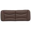 vidaXL Headboard Cushion "Hvar" Brown 120 cm Faux Leather