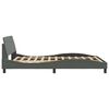 vidaXL Bed Frame "Dover" Dark Grey 120x200 cm Fabric